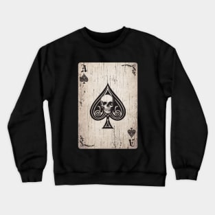 Ace of Spades Death Card Crewneck Sweatshirt